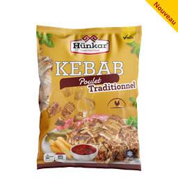 LAMELLES DE KEBAB POULET TRADITIONNEL HUNKAR 800G X8